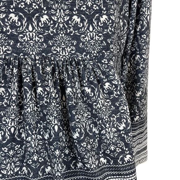 One September Anthropologie Womens Stretch Knit Navy Open Cardigan Sweater sz S - Picture 12 of 16